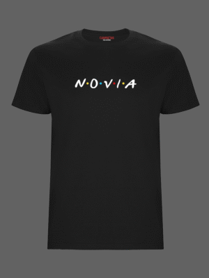 Camiseta despedida Novia Friends negra