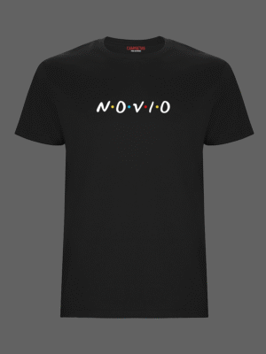 Camiseta despedida Novio Friends negra