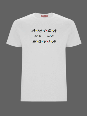 Camiseta despedida amiga de la novia Friends blanca