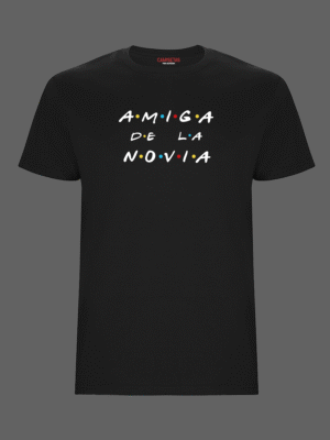 Camiseta despedida amiga de la novia Friends negra
