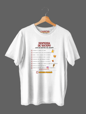 Camiseta despedida novio El Desafío
