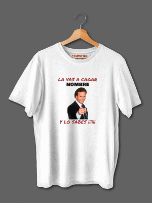 Camiseta despedida La vas a cagar inspirada en Julio Iglesias