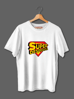 Camiseta Super Despedida con diseño inspirado en Superman